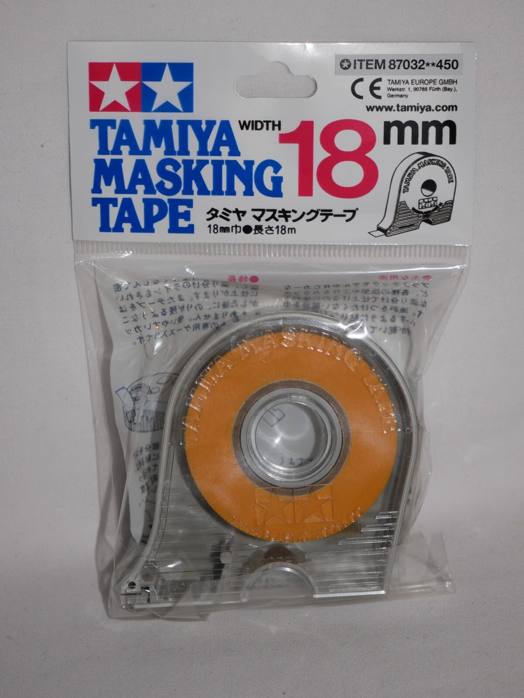 Tamiya Scale Modeling Highly Adhesive 18mm Masking Tape Dispenser 18m Roll 87032