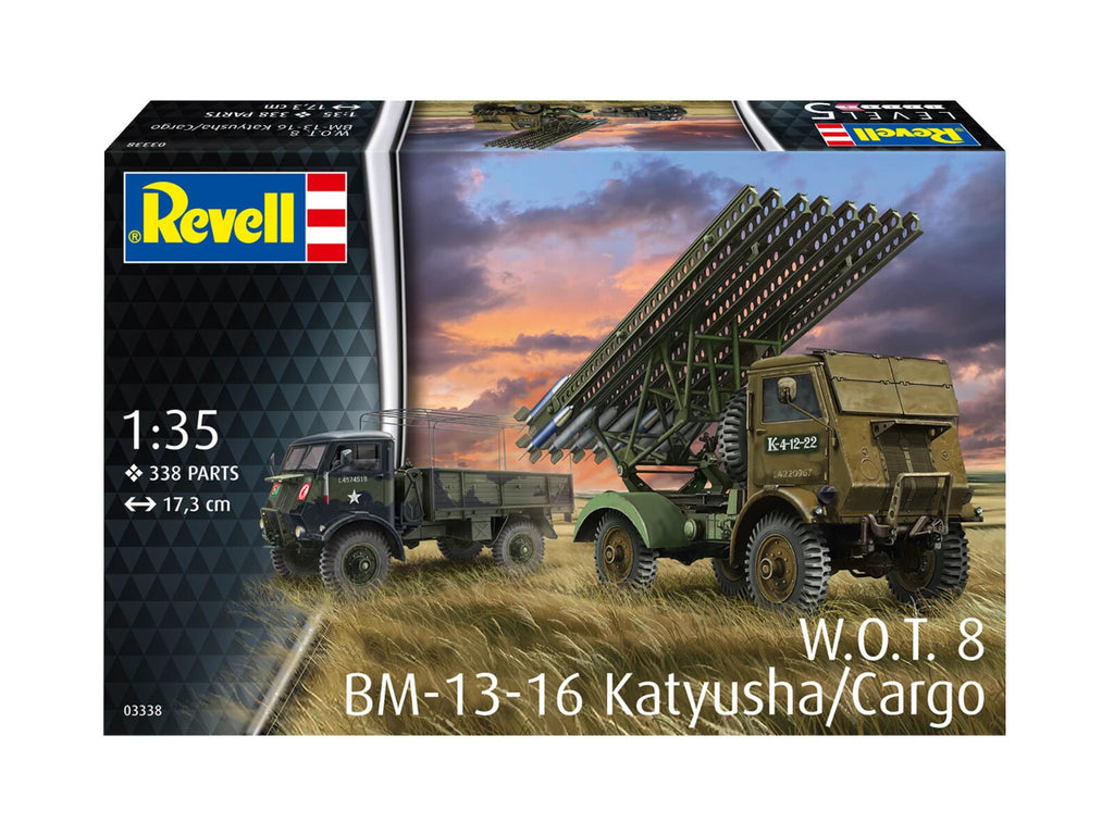 Revell 1:35 Scale Soviet WOT 8 BM-13-16 Katyusha/Cargo Kit Skill Level 5 - 03338