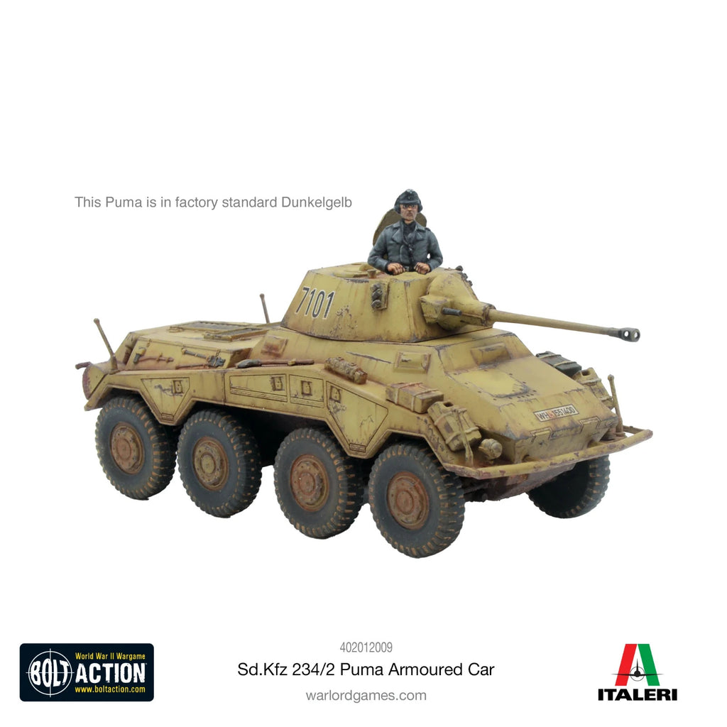 Warlord Games Bolt Action 1:56 Scale SD.KFZ 234/2 Puma Armoured Car - 402012009