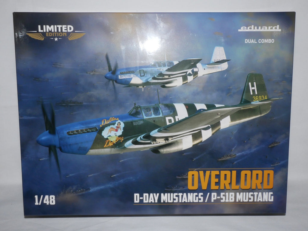 Eduard 1:48 Overlord D-Day P-51B Mustangs Limited Edition Dual Combo Set - 11181