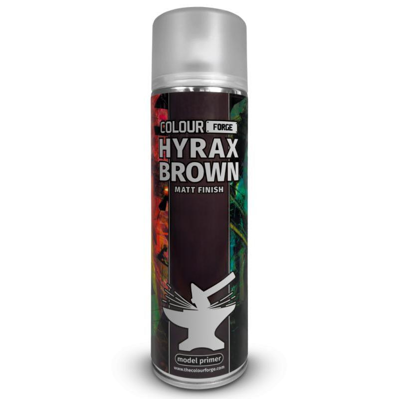 The Colour Forge Hyrax Brown Matt Finish Model Primer 500ml Aerosol Spray Can
