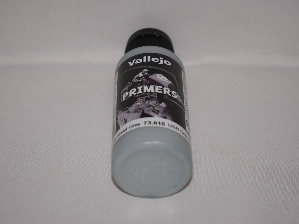 Vallejo Polyurethane Surface Primer USN Light Ghost Grey 60ml Bottle - 73.615