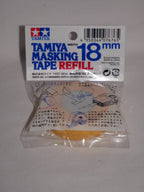 Tamiya Scale Modelling Highly Adhesive 18mm Masking Tape Refill 18m Roll - 87035