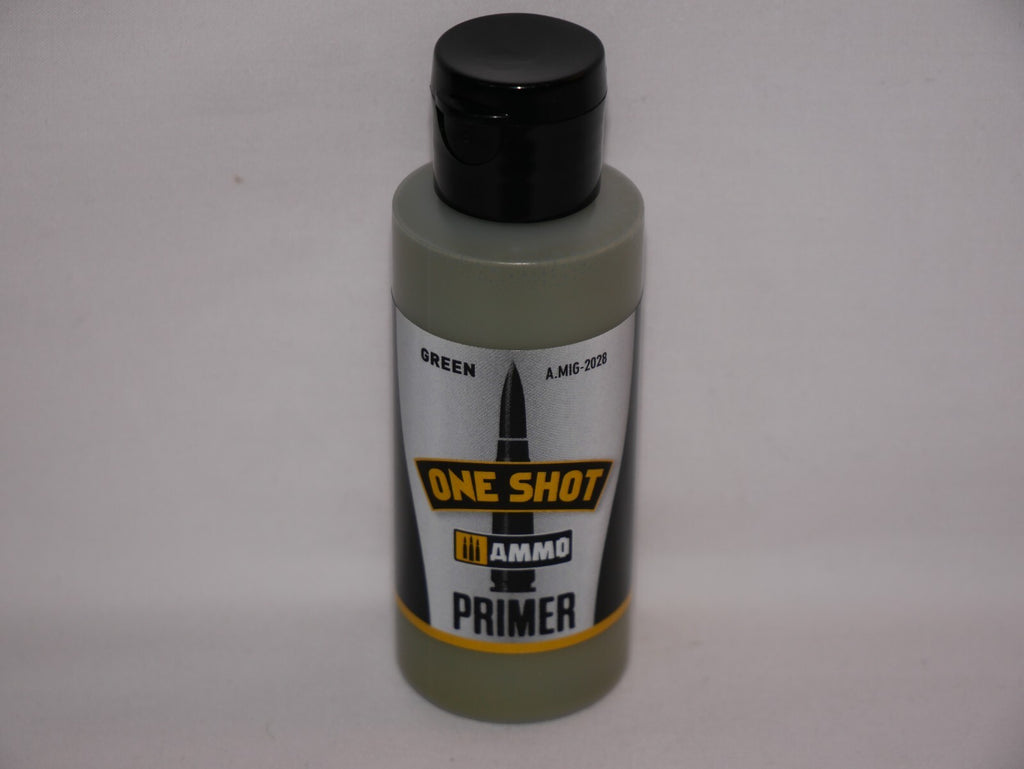 Ammo By Mig Jimenez One Shot Green Self Levelling Sandable Primer - A.MIG-2028