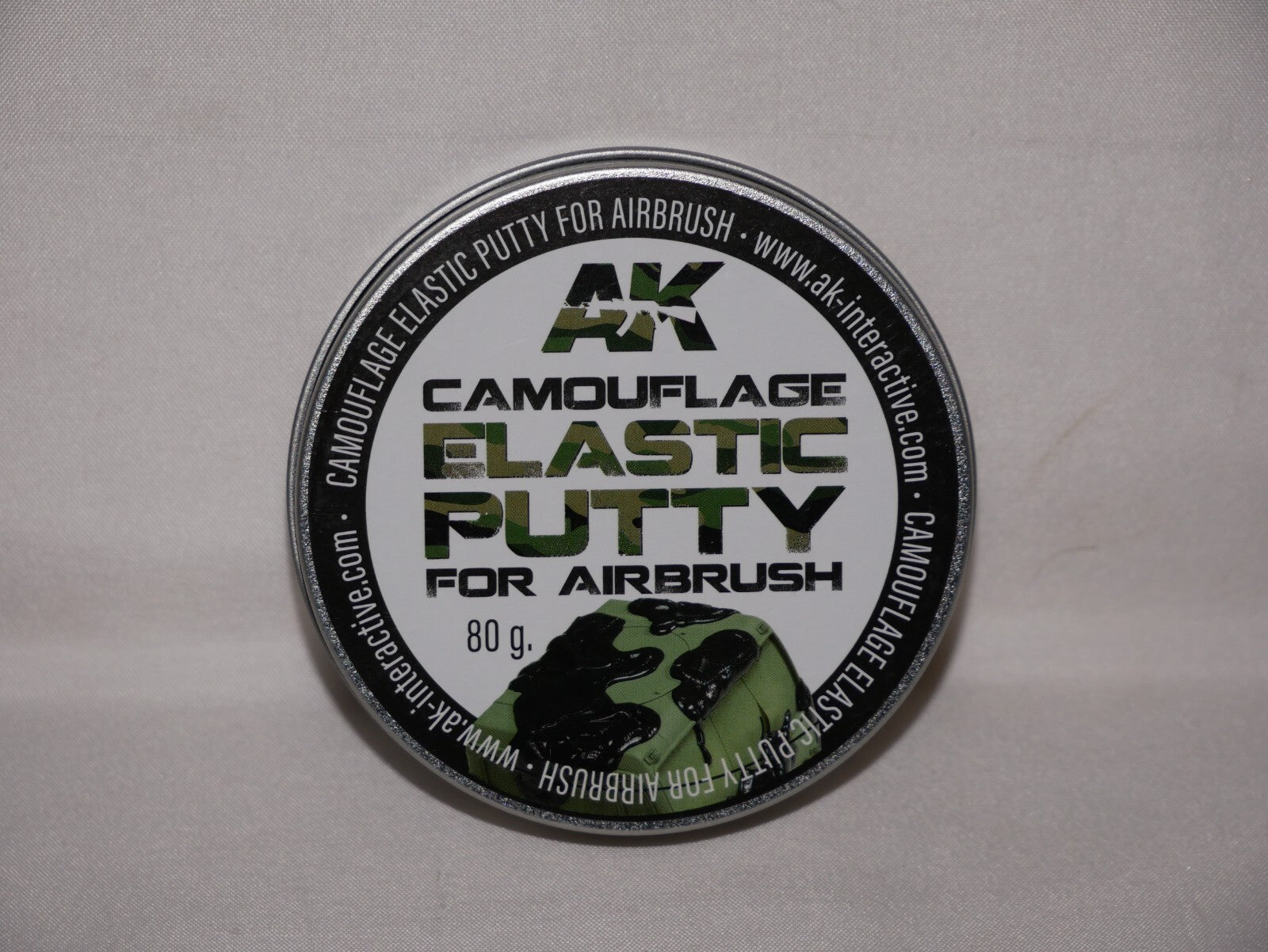 AK Interactive Camouflage Elastic Putty For Airbrushing 80g Metal Tub - AK8076