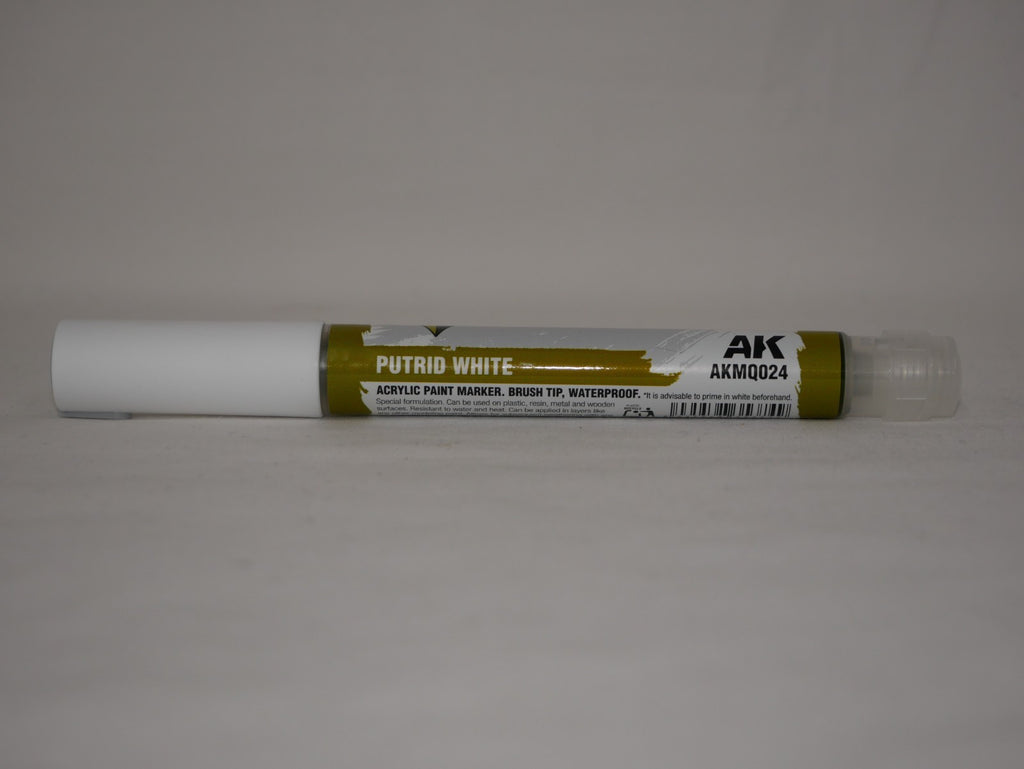 AK Interactive Acrylic Quick Gen Markers For Tabletop Wargaming Putrid White - AKMQ024