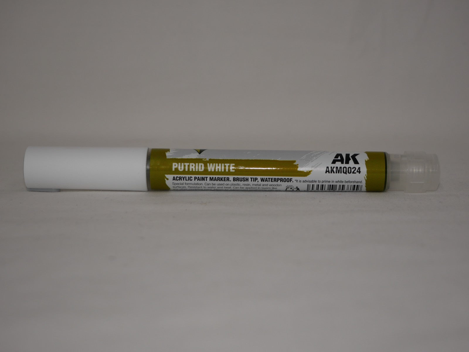 AK Interactive Acrylic Quick Gen Markers For Tabletop Wargaming Putrid White - AKMQ024