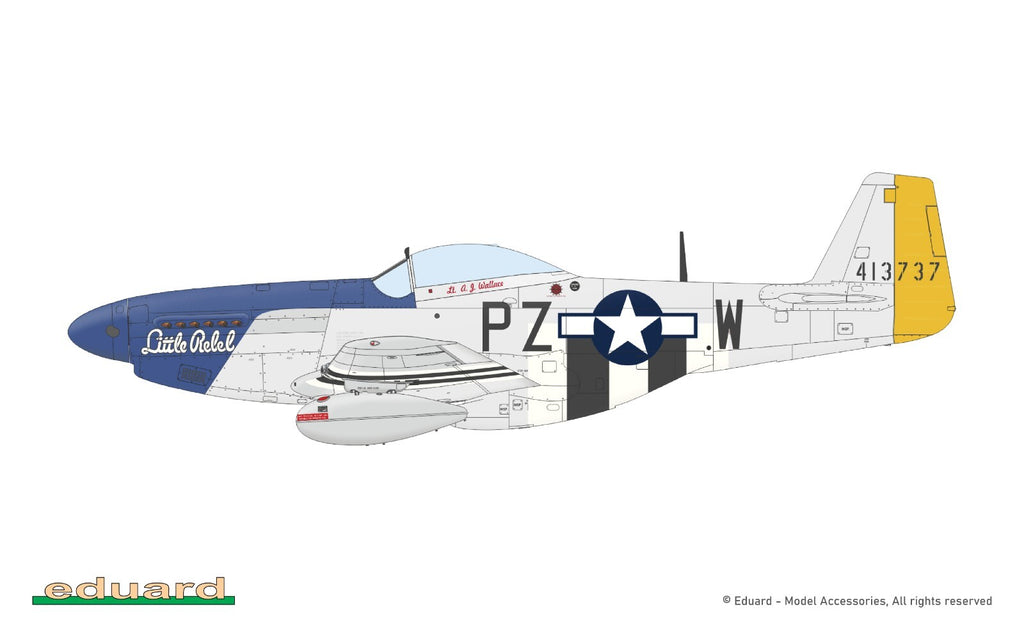 Eduard 1:72 Scale North American P-51D-5 Mustang Weekend Edition Model Kit 7476