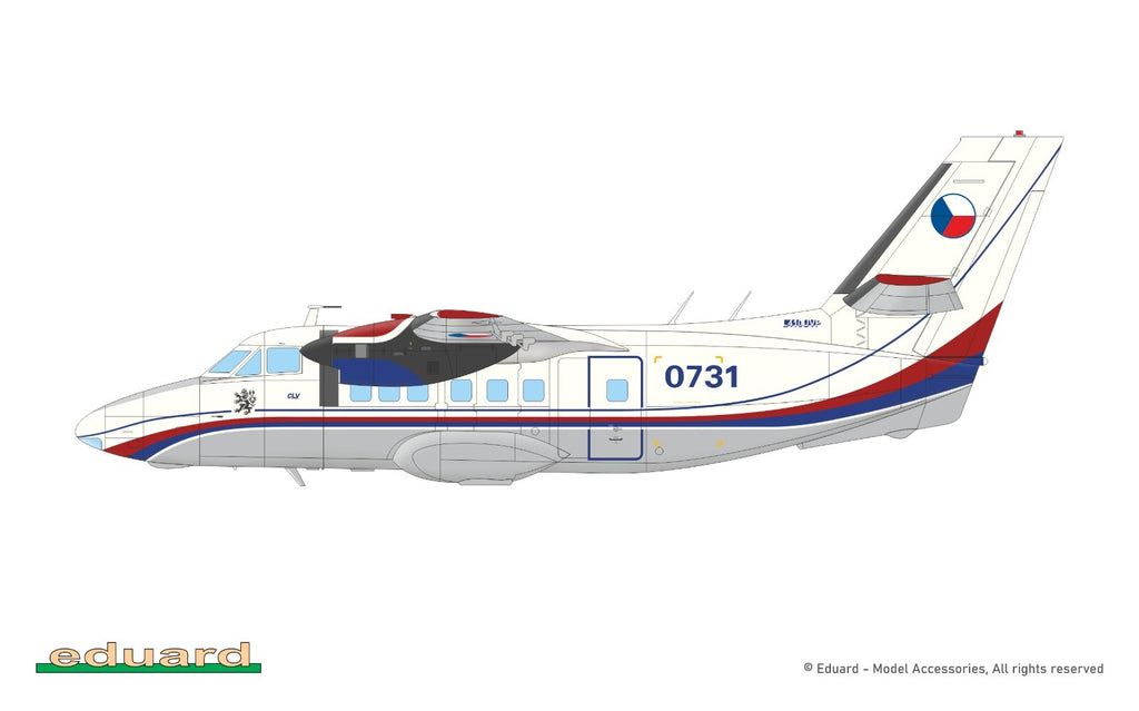 Eduard Heavy Retro 1:72 Scale Turbolet L-410UVP Plastic Model Aircraft Kit 2148