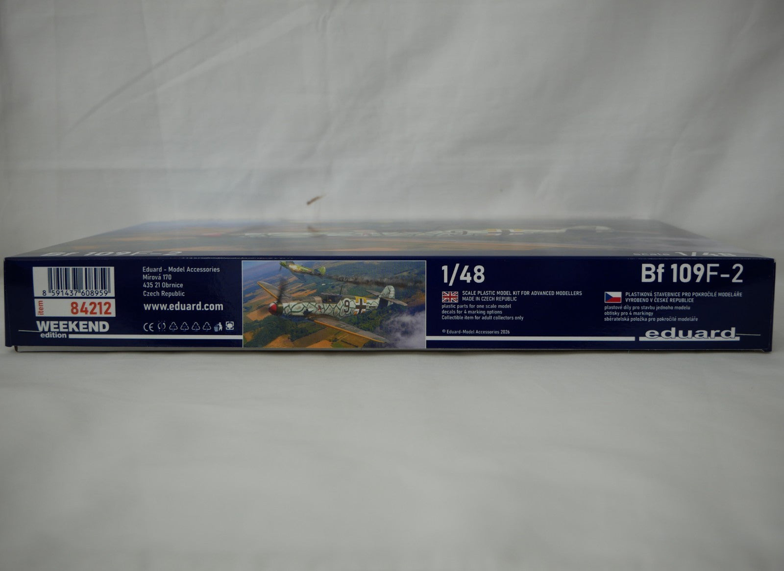 Eduard 1:48 Scale WWII Messerschmitt Bf 109F-2 Weekend Edition Model Kit - 84212