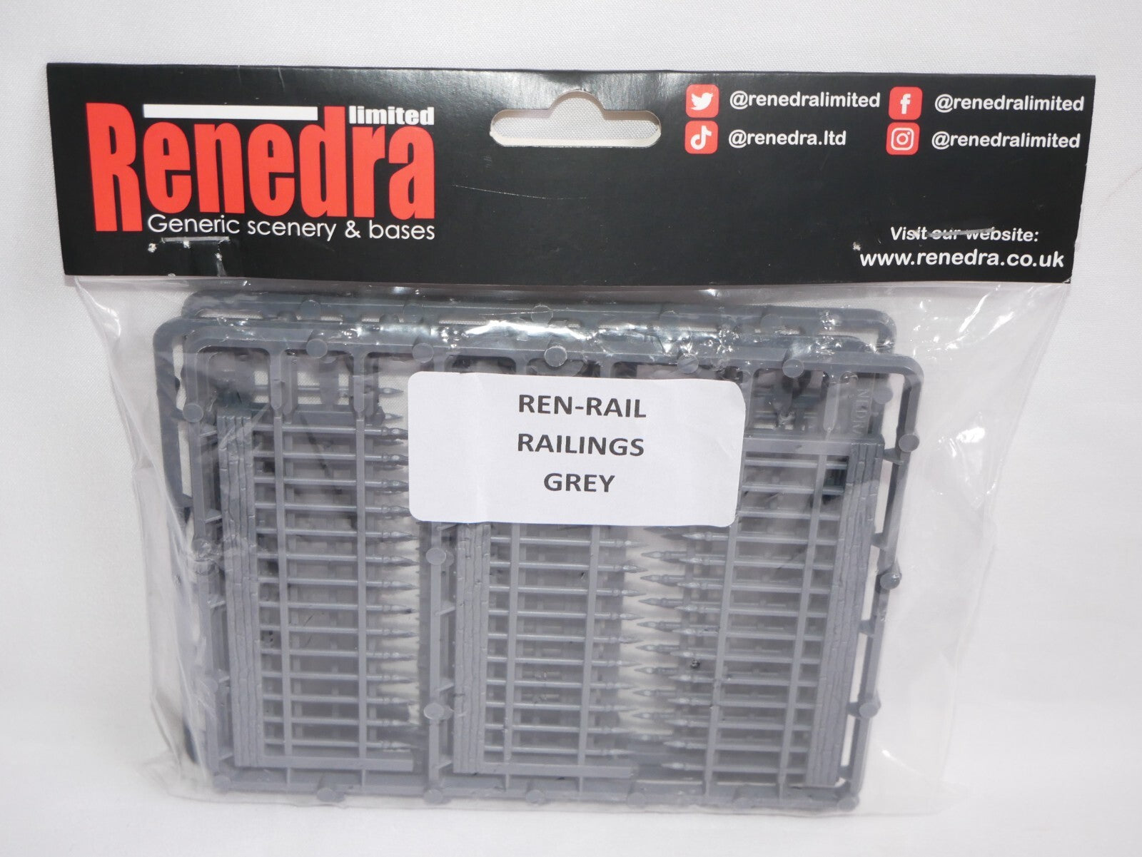 Renedra Limited Generic Scenery & Bases 1/56 Scale Model Railings Kit - REN-RAIL