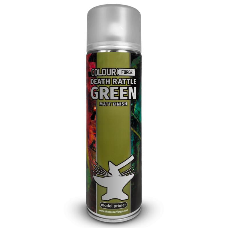 Colour Forge Death Rattle Green Matt Finish Model Primer 500ml Aerosol Spray Can