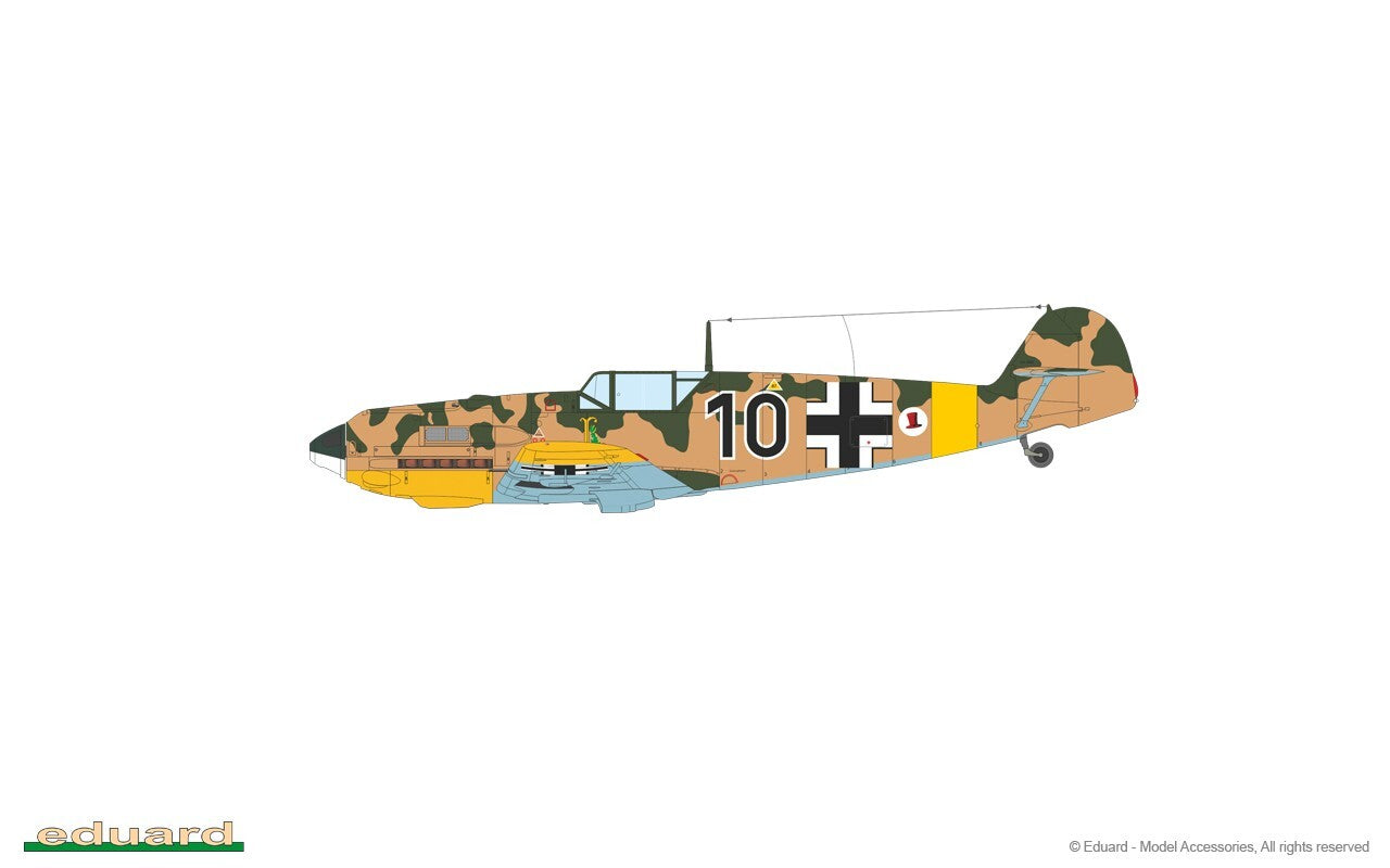 Eduard 1:48 Scale WWII Messerschmitt Bf 109E-4 Weekend Edition Model Kit - 84196