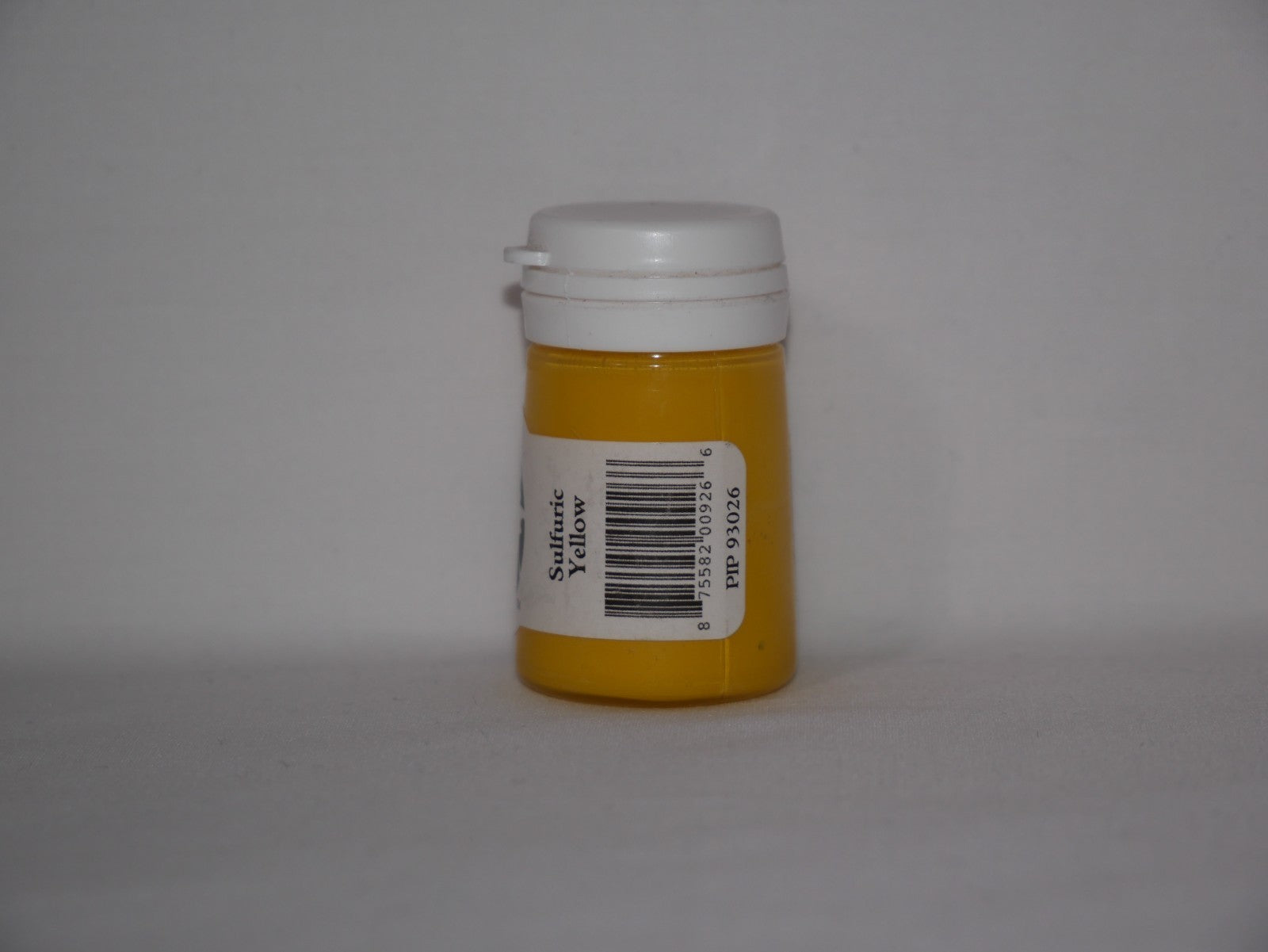 Formula P3 Acrylic Paint Range Sulfuric Yellow 18ml Flip Top Bottle - PIP 93026