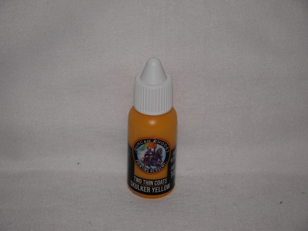 Duncan Rhodes Painting Academy 'Two Thin Coats' Skulker Yellow 15ml Bottle 10005