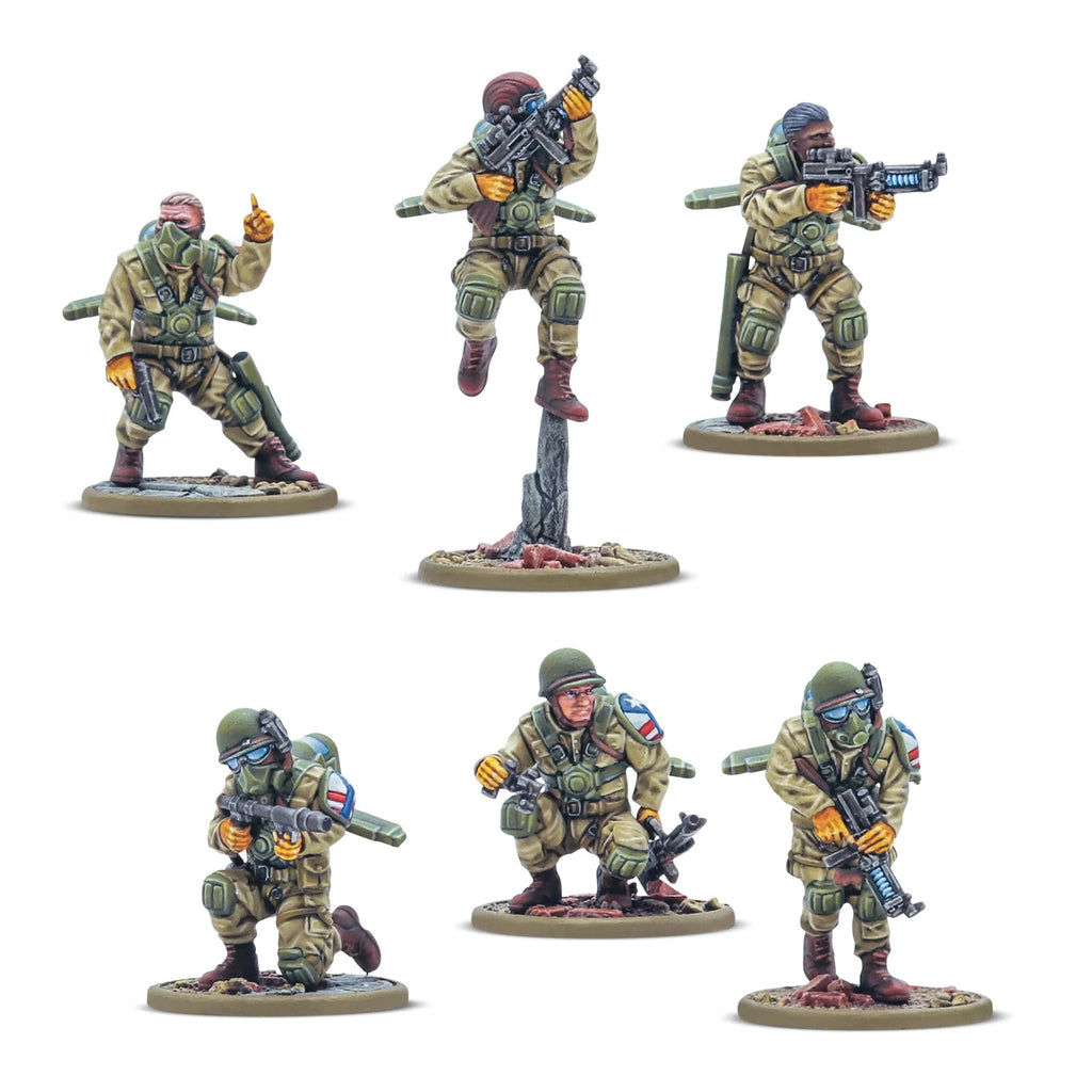 Warlord Games Konflikt 47 1:56 Scale US Firefly Airborne Infantry - 452010404