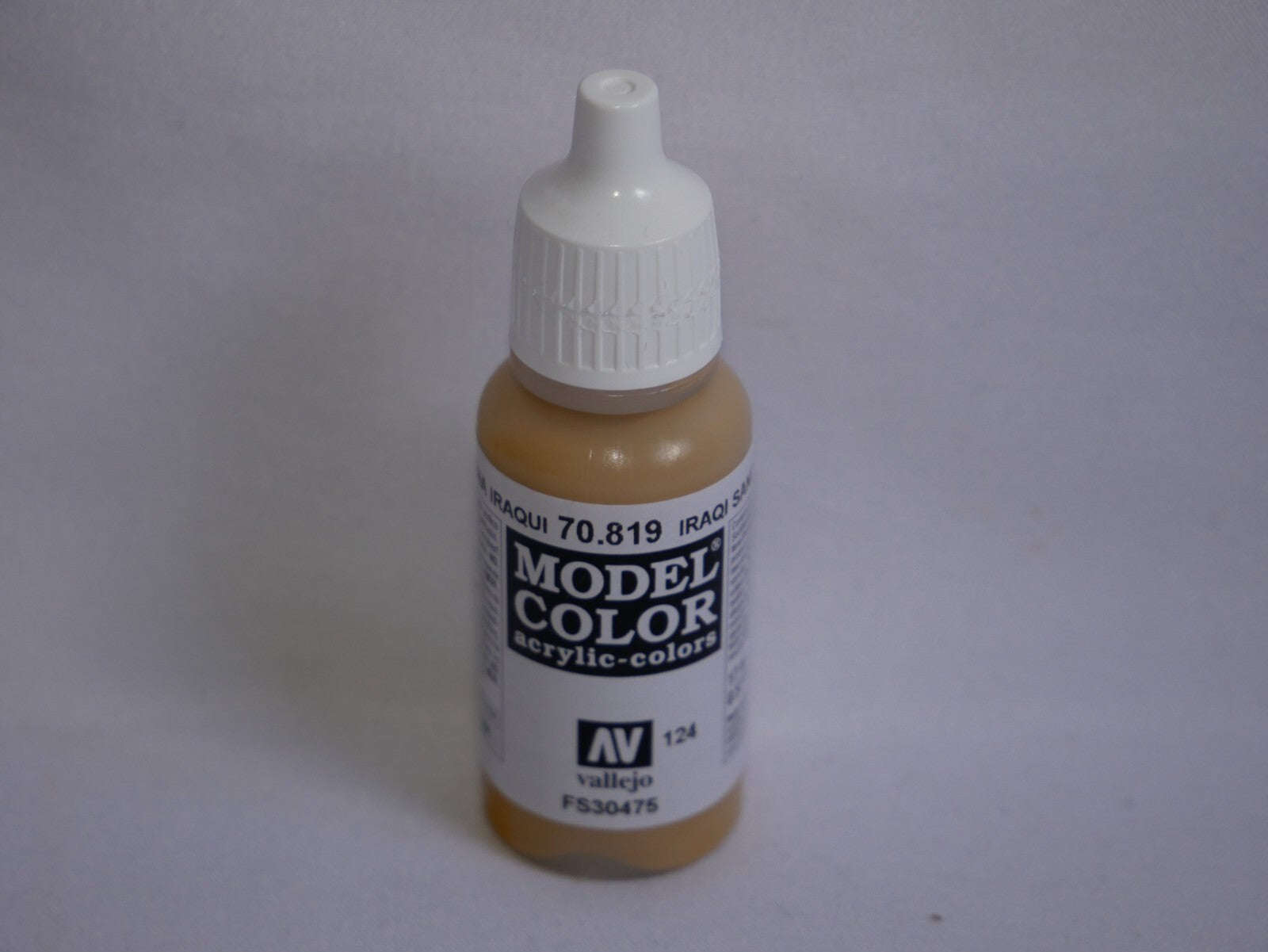 Vallejo Model Color Iraqi Sand Acrylic 17ml/0.57 fl oz Dropper Bottle - 70.819