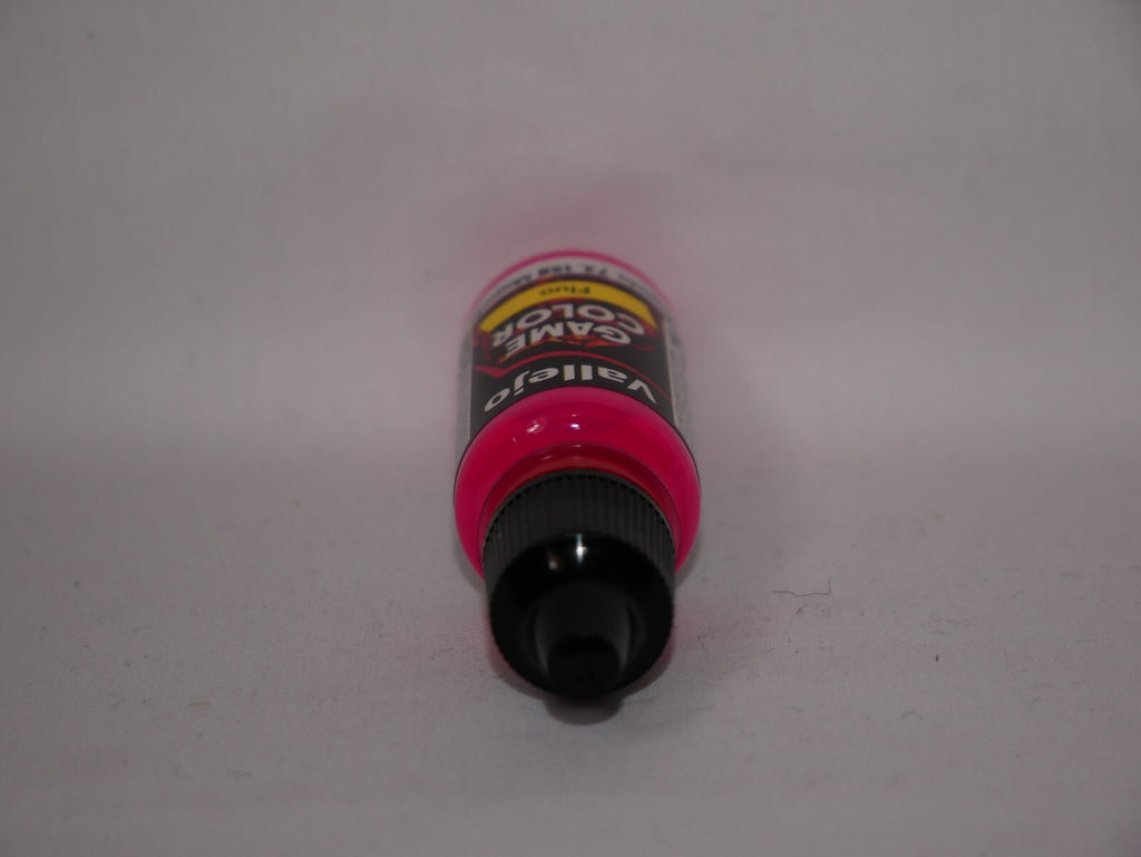 Vallejo Game Color Acrylic Range Fluorescent Magenta 18ml Dropper Bottle 72.158