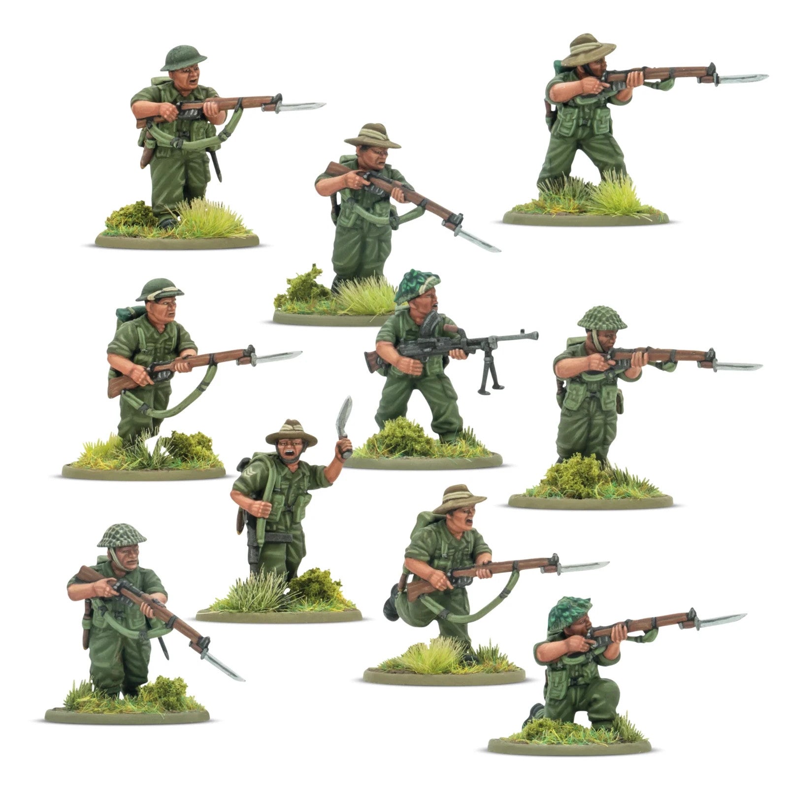 Warlord Games Bolt Action 1:56 Ayo Gorkhali! Gurkha Starter Army Set - 402611201