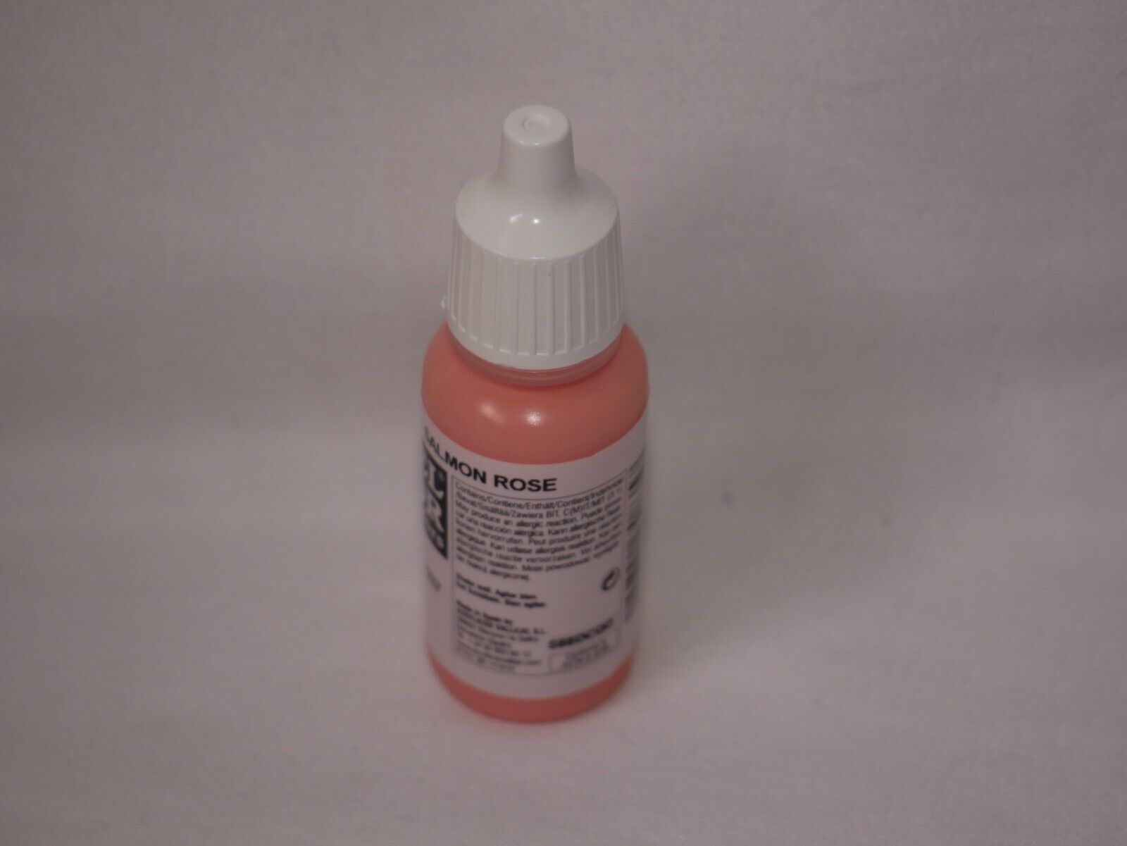 Vallejo Model Color Salmon Rose Acrylic 17ml/0.57 fl oz Dropper Bottle - 70.835