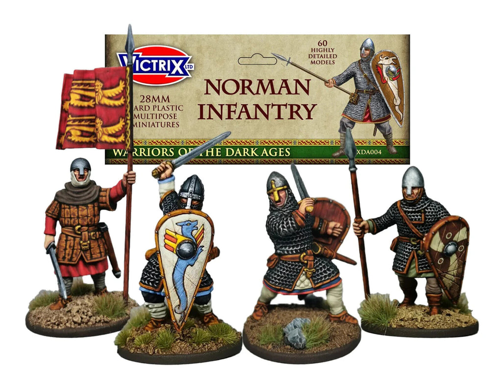 Victrix Warriors Of The Dark Ages 28mm Plastic Norman Infantry Models - VXDA004