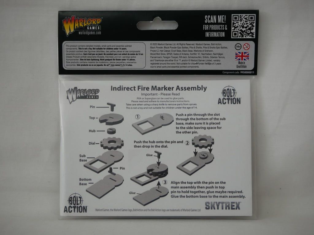 Warlord Games & Skytrex Bolt Action MDF Artillery Zeroing In Markers - 408800003