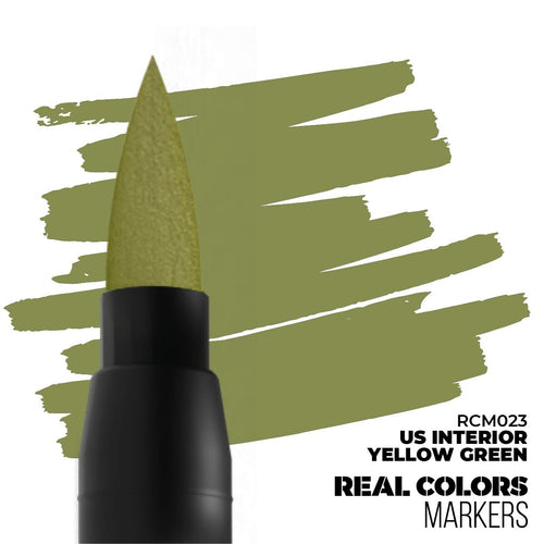 AK Interactive Real Colors Acrylic Marker Pens US Interior Yellow Green - RCM023