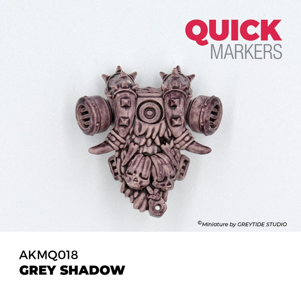 AK Interactive Acrylic Quick Gen Markers For Tabletop Wargaming Grey Shadow - AKMQ018
