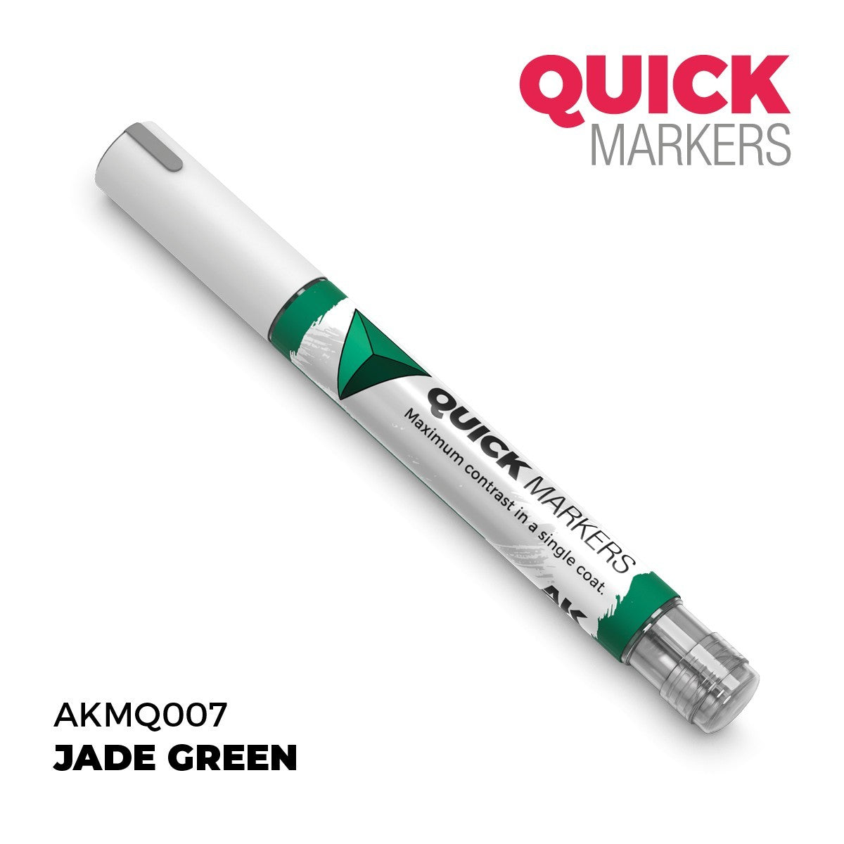AK Interactive Acrylic Quick Gen Markers For Tabletop Games Jade Green - AKMQ007