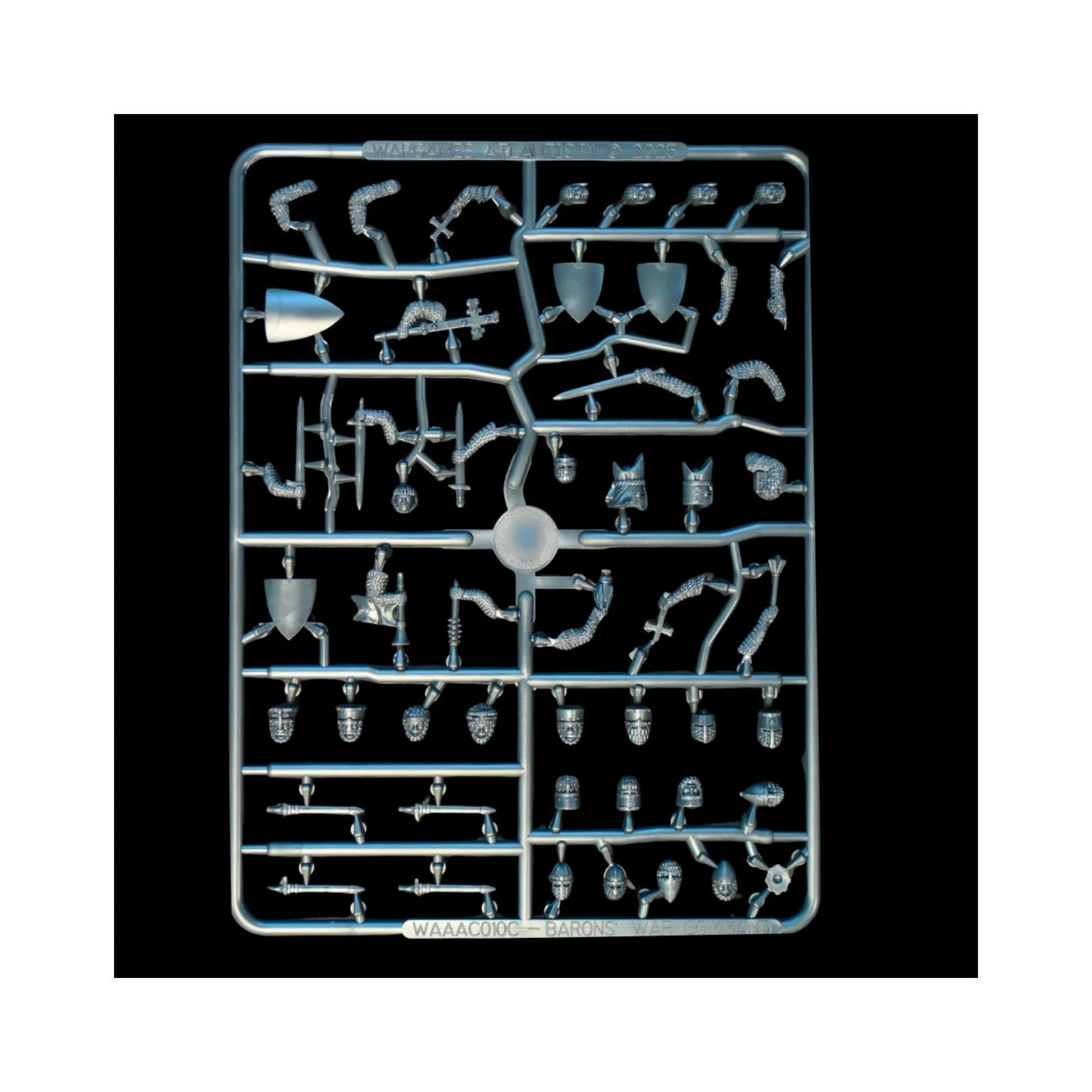 Wargames Atlantic The Barons' War 28mm Foot Knight Command (1150-1320) - WAAAC010