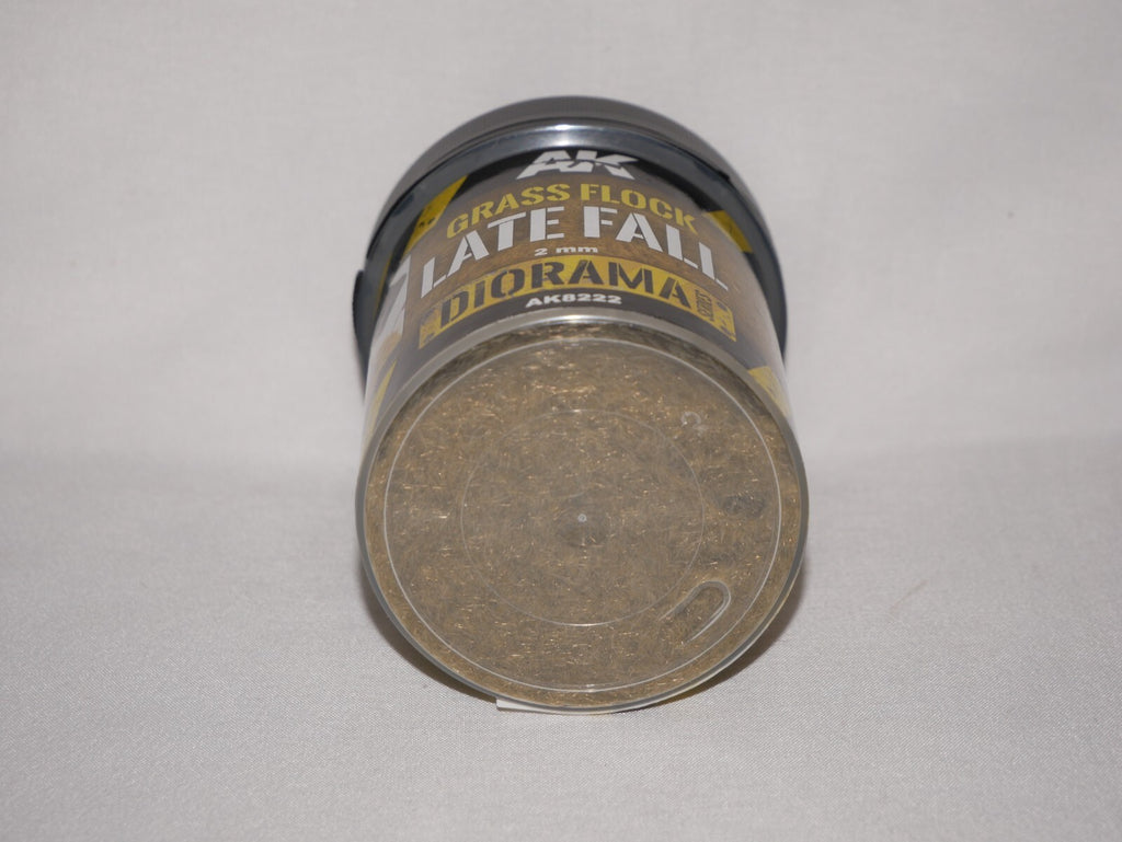AK Interactive Diorama Series 2mm Late Fall Grass Flock 250ml Plastic Tub AK8222