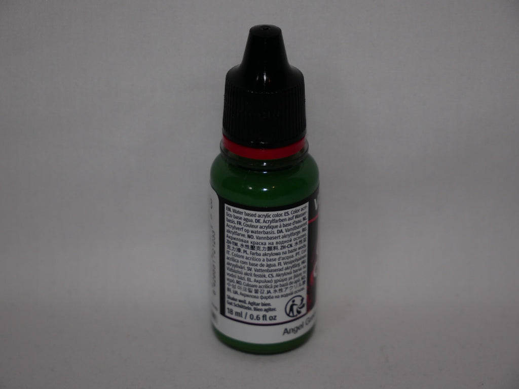 Vallejo Game Color Acrylics Angel Green 18ml/0.6 fl oz Dropper Bottle - 72.123