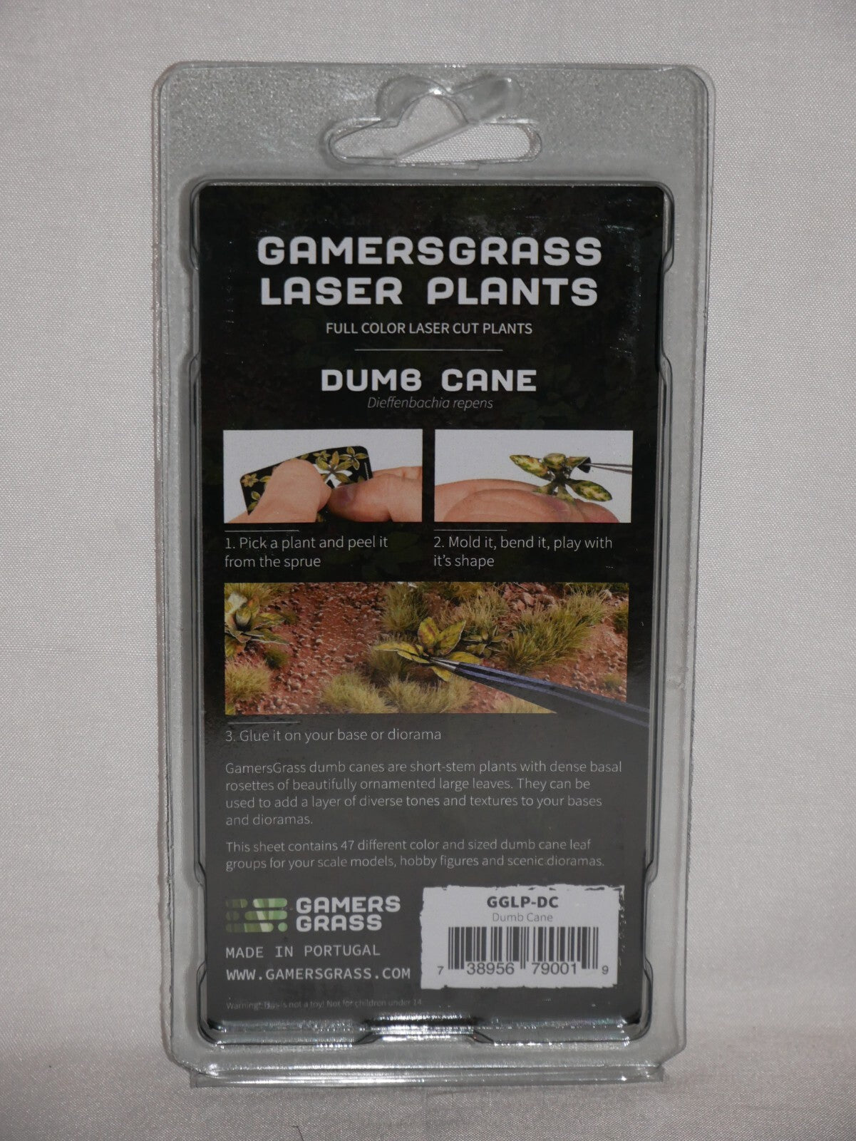 Gamers Grass Full Color Laser Cut Plants Dumb Cane For Bases 47 Per Pack GGLP-DC