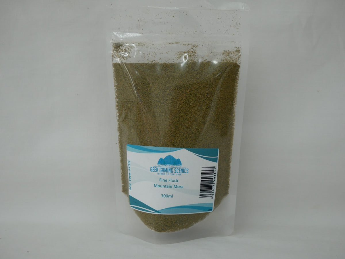 Geek Gaming Scenics Mountain Moss Fine Modeling Flock 300ml Pouch - GGFF-MM-300