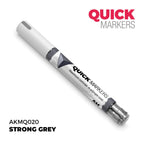 AK Interactive Acrylic Quick Gen Markers For Tabletop Wargaming Strong Grey - AKMQ020