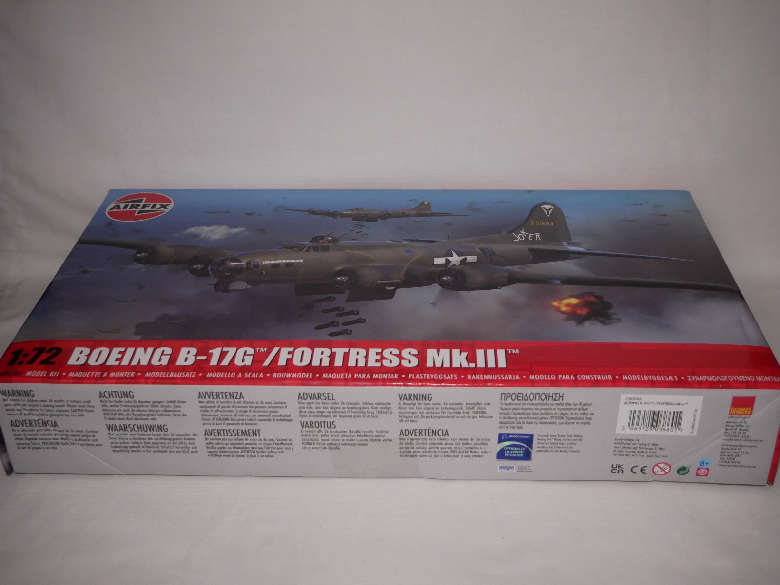 Airfix 1:72 Scale Boeing B-17G Flying Fortress Mk.II Kit Skill Level 3 - A08018A