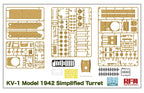 Ryefield Model 1:35 Russian KV-1 Model 1942 Simplified Turret Heavy Tank - 5041
