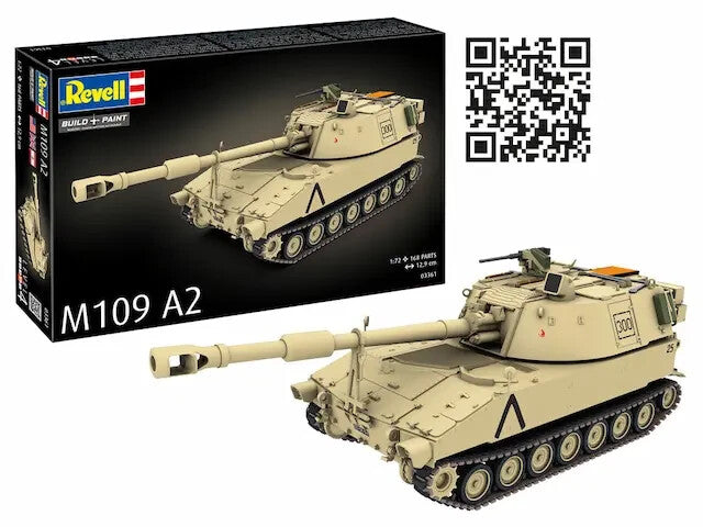 Revell 1:72 Scale M109 A2 Self Propelled Howitzer Model Kit Skill Level 4 03361