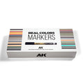 AK Interactive Real Color Acrylic Markers Special Deluxe 34 Piece Box Set - RCM150
