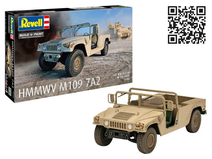 Revell 1:35 Scale Humvee HMMWV M109 7A2 Plastic Model Kit Skill Level 4 - 03366