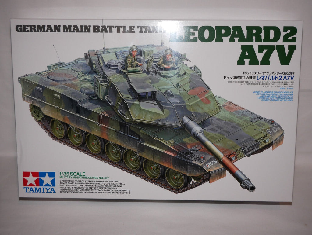 Tamiya 1:35 Military Miniature Series No.387 German Leopard 2 A7V Tank - 35387