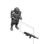 Warlord Games Konflikt 47 1:56 Scale Totenrotte Platoon Commander & Bodyguards - 452410218