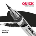 AK Interactive Acrylic Quick Gen Markers For Tabletop Wargaming Black - AKMQ021