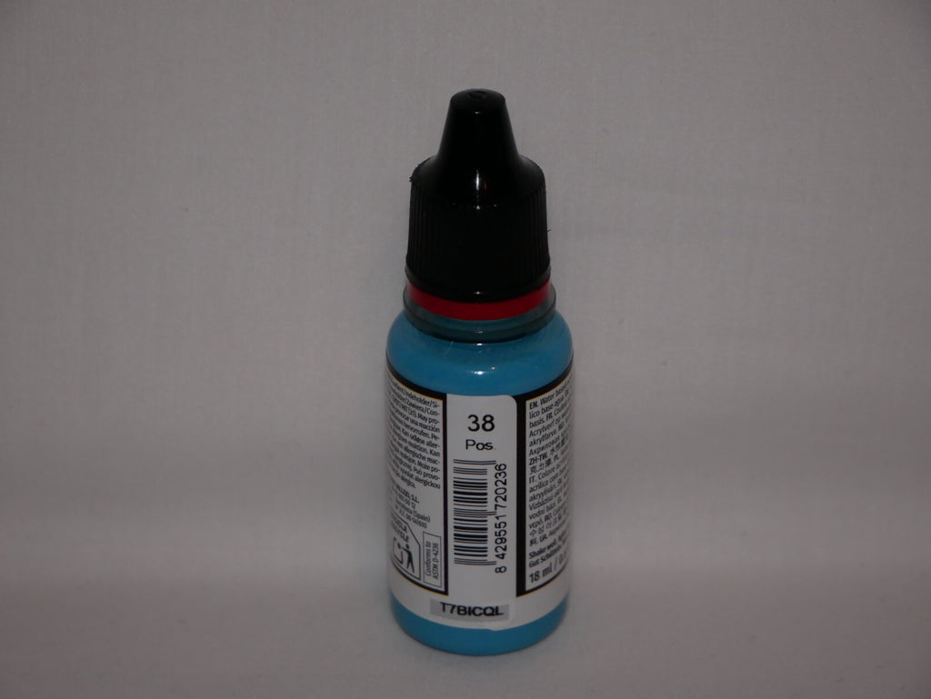 Vallejo Game Color Acrylics Electric Blue 18ml/0.6 fl oz Dropper Bottle - 72.023