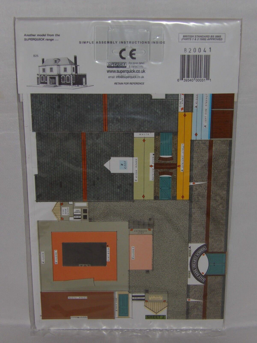 Superquick Model Kits 1:76 Scale Village School Scaled For "HO/OO" - SQB31