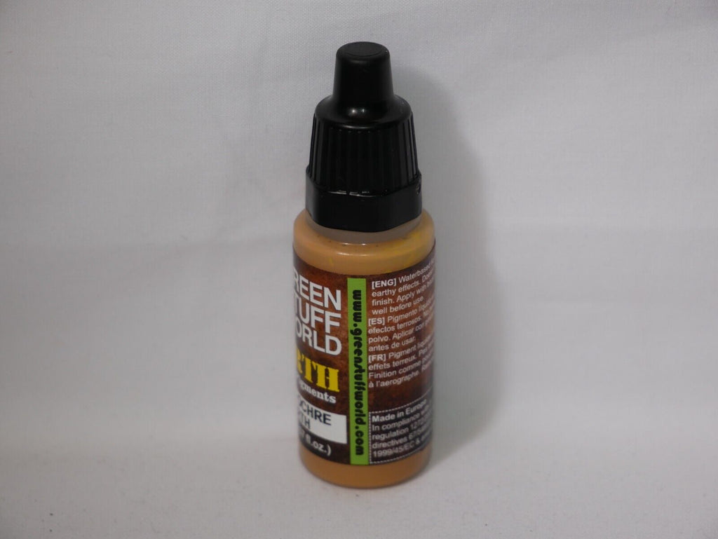 Green Stuff World Liquid Earth Pigments Paint Range Ochre Earth 17ml Bottle 2293