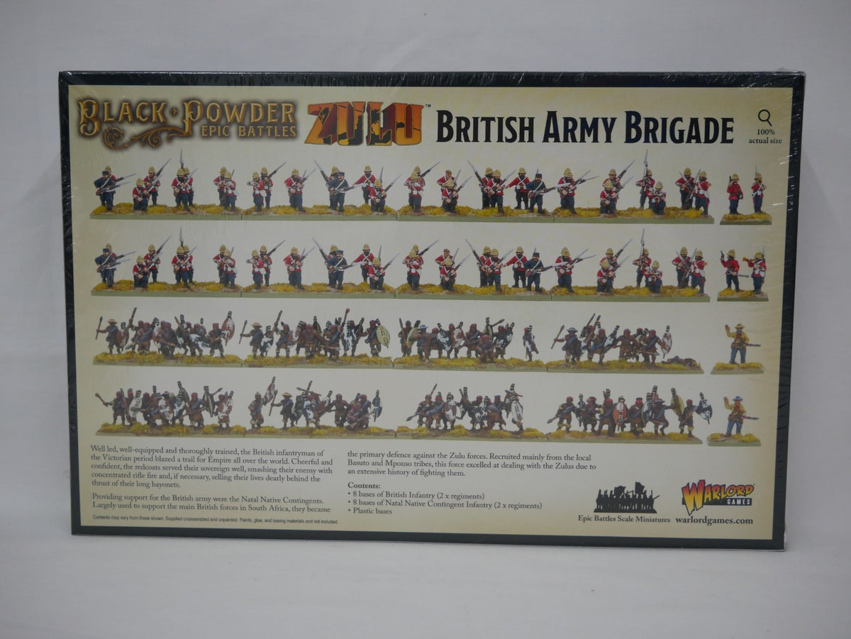 Black Powder Epic Battles Minis Zulu 15mm Scale British Army Brigade - 312014601