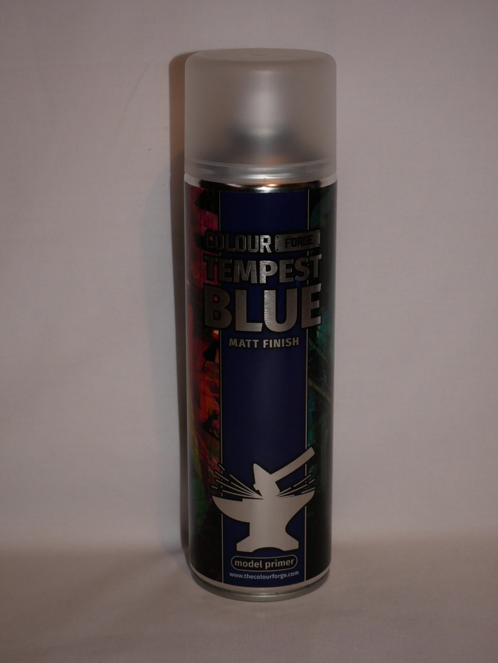 The Colour Forge Tempest Blue Matt Finish Model Primer 500ml Aerosol Spray Can