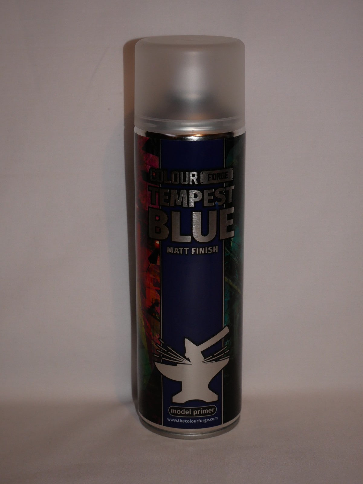 The Colour Forge Tempest Blue Matt Finish Model Primer 500ml Aerosol Spray Can