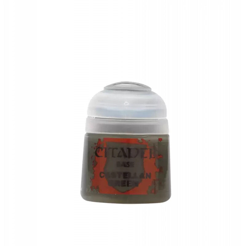 Games Workshop Citadel Colour Base Castellan Green Acrylic 12ml Paint Pot 21-14